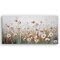 Americanflat Floral Canvas Wall Art Featuring Pink and Blush Wildflowers with Green, White and Beige Tones and Hand-Painted Accents - Gallery Wrap - Modern Wall Art